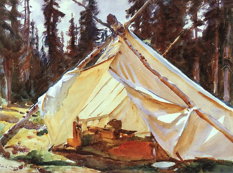John Singer Sargent A Tent in the Rockies Sweden oil painting art